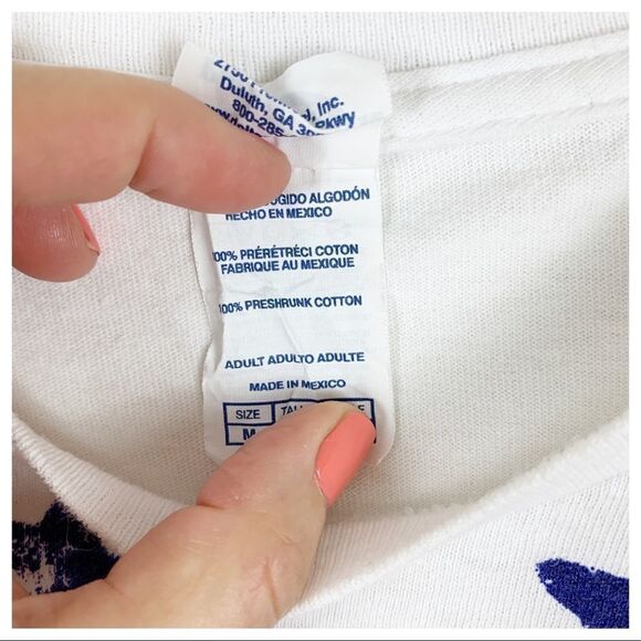 Delta Pro Weight Cotton Patriotic Flag Tee Sz M - Picture 8 of 11